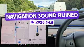 Tesla 2026.14.6 Bug: Navigation Voice No Longer Mutes Music + Sounds Muffled