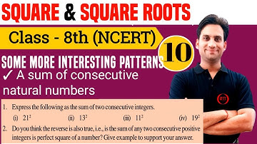 A sum of consecutive natural number Ch 6 NCERT Class 8 Maths | Try These pg.no.95 Ch 6 Class 8 Maths
