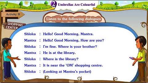 ધોરણ-5॥ વિષય-English || પાઠ-8.॥ Std-5 || Unit-8.Umbrellas Are Colourful || Activity-8 Video|| Sem-1.