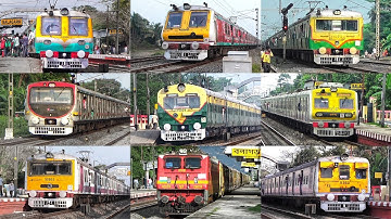 [ 9 in 1 ] Furious Speedy Different Model Unique Livery & Multicolour EMU & MEMU Trains | IR