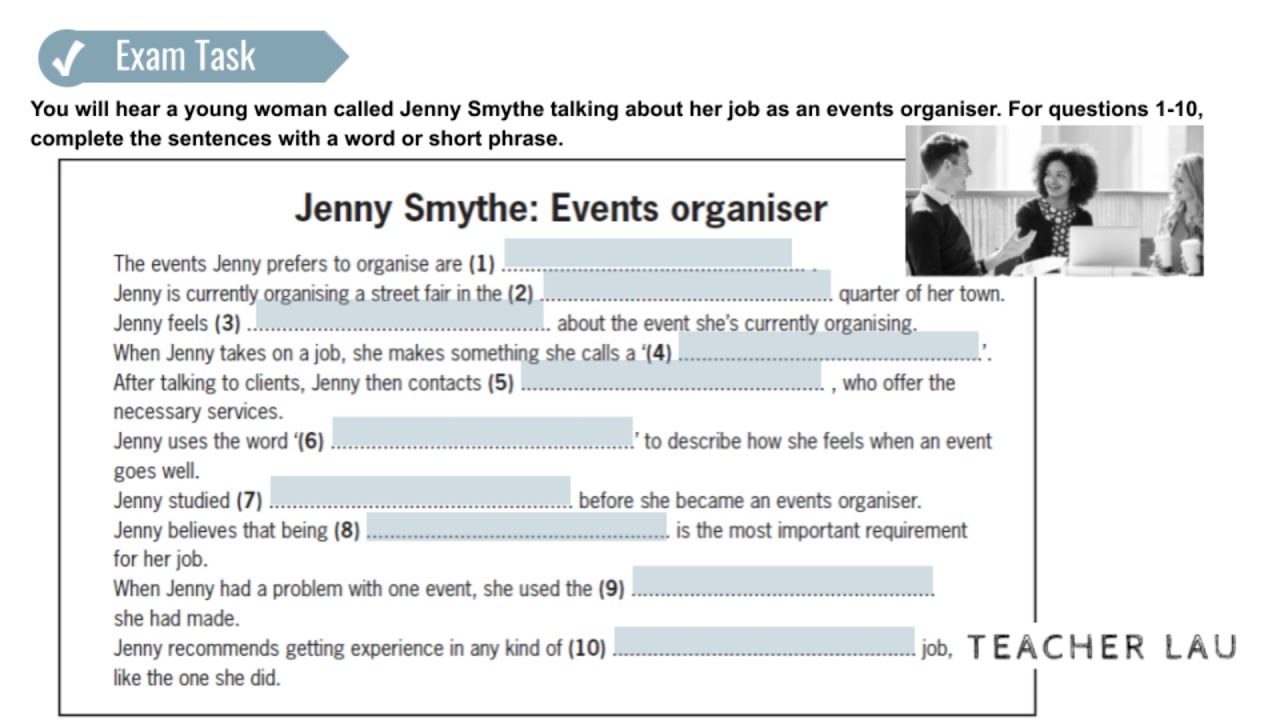 B2 Exam Booster - Listening P2 WS2