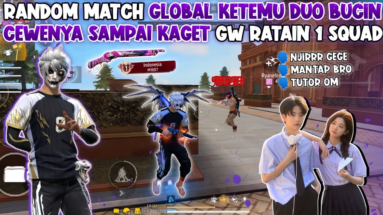 RANDOM MATCH KETEMU DUO BUCIN DI ROOM GRANDMASTER !!! CEWENYA SAMPAI KAGET GUA RATAIN 1 SQUAD 🔥🔥🔥