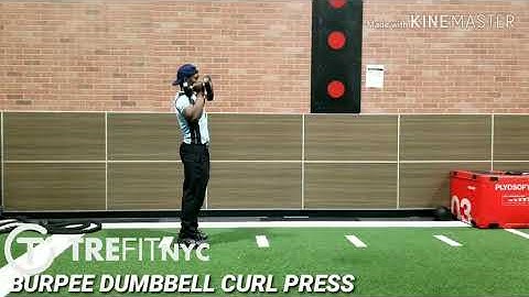 DUMBBELL BURPEE CURL PRESS