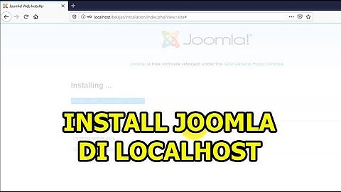 Cara Membuat Website Berbasis Joomla: DOWNLOAD DAN INSTALL JOOMLA DI LOCALHOST #02