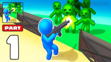 Zombie Apocalypse - Save World Gameplay Walkthrough Part 1 - Tutorial Army Zombie War (Android,iOS)