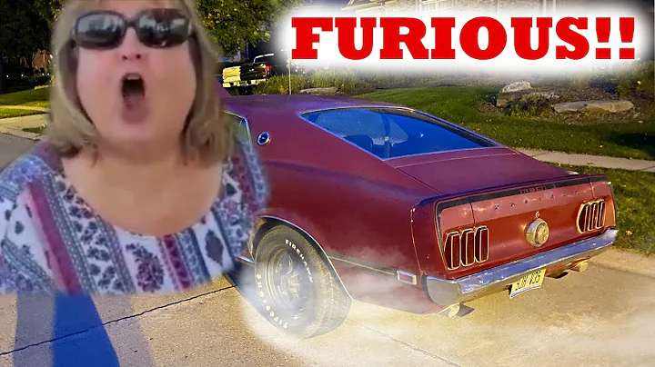 Angry Karen SCREAMS at Mustang Mach 1