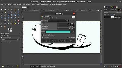 Colorize Tool in GIMP