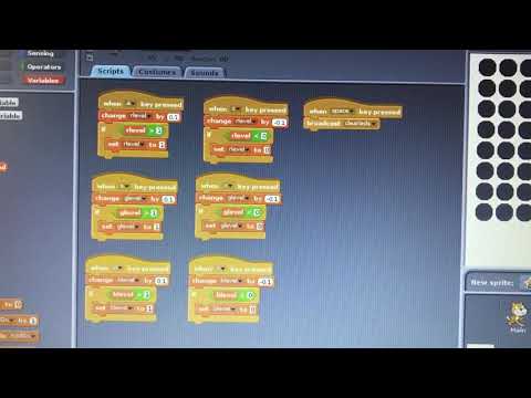 Random Sparkles using Scratch 1.4 on Raspberry Pi Sense Hat