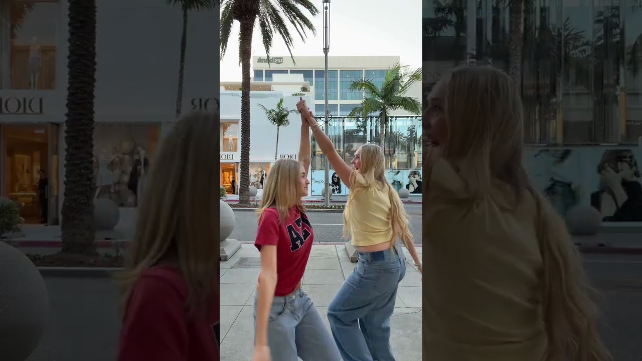 WE’RE ON RODEO DRIVE!!🤩 #dancing #rodeodrive