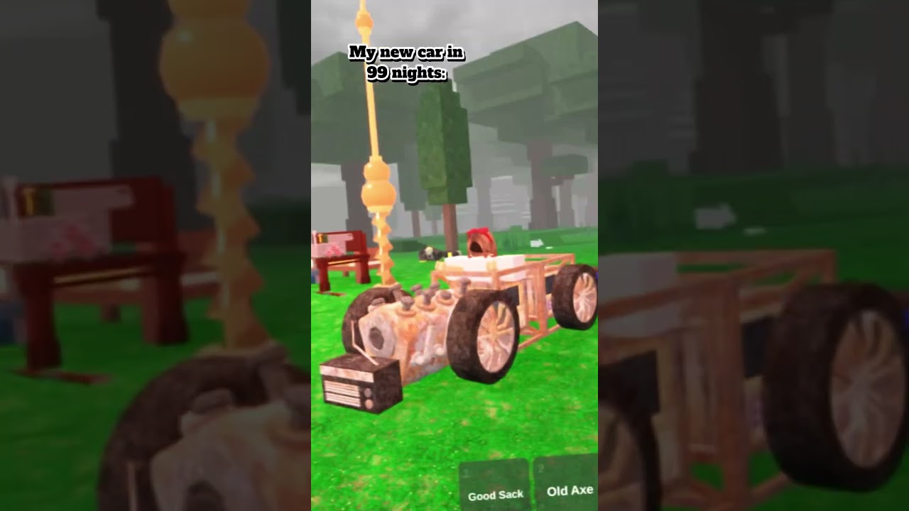 I made a car in 99 nights in the forest what we thinking?? 