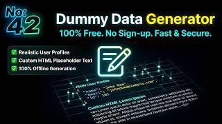 42 🚀 Generate PRO Dummy Data & Lorem Ipsum in SECONDS – 100% FREE Offline Magic!