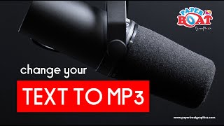 change text to voice | MP3