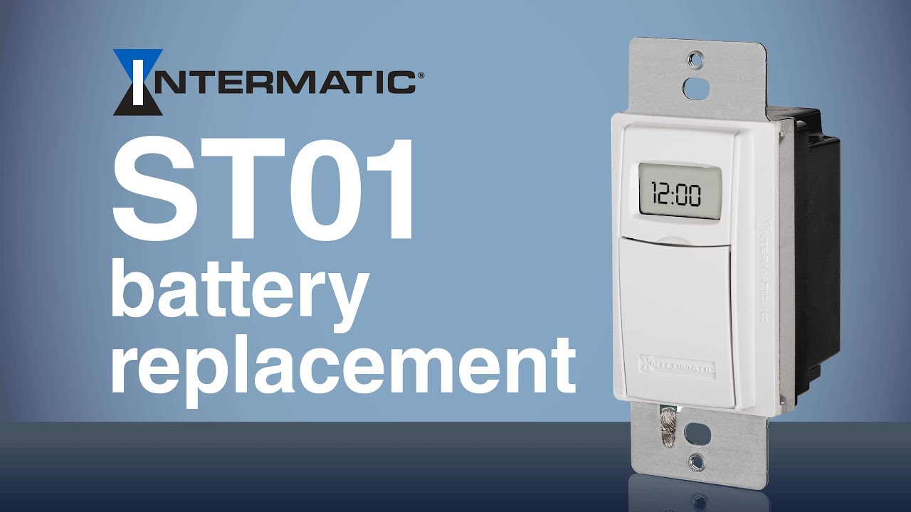 St01 Programmable Timer Battery Replacement Youtube