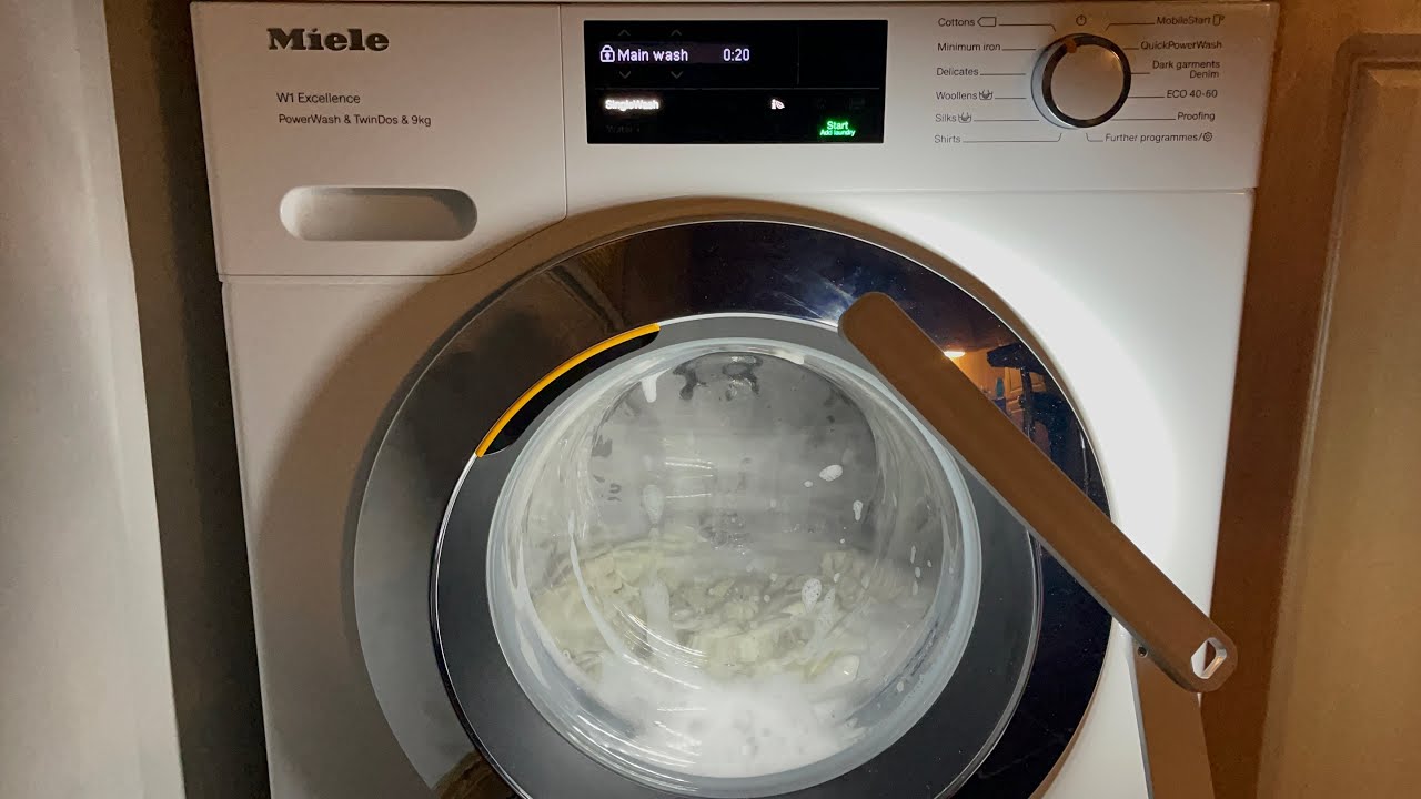 Miele W1 WEI865 Cottons 60 singlewash (single bath sheet test)