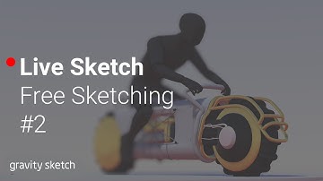 Free Sketching in Gravity Sketch with Jaren Dorman - Live Sketch
