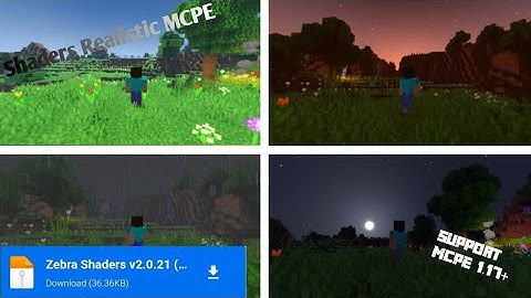 Shaders ultra realistic MCPE, support RAM2gb//1.17+