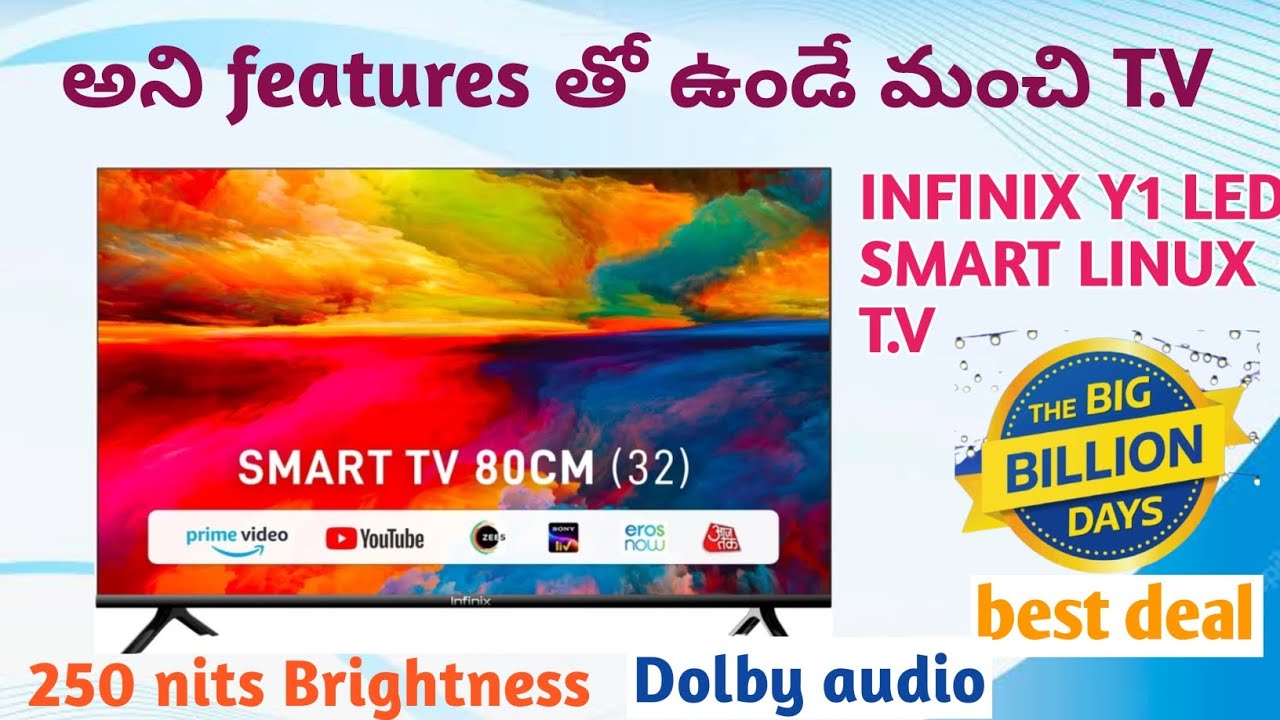 అని features తో వస్తుంది తక్కువ థరకే INFINIX Y1 LED SMART LINUX T.V 250 ...