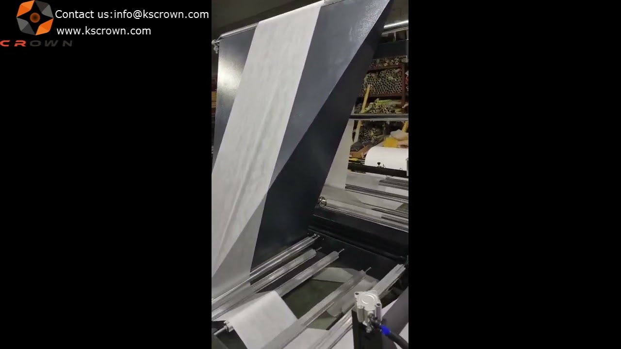 Non-woven fabric cutting and sealing machine | non-woven bag making machine - Suzhou Crown