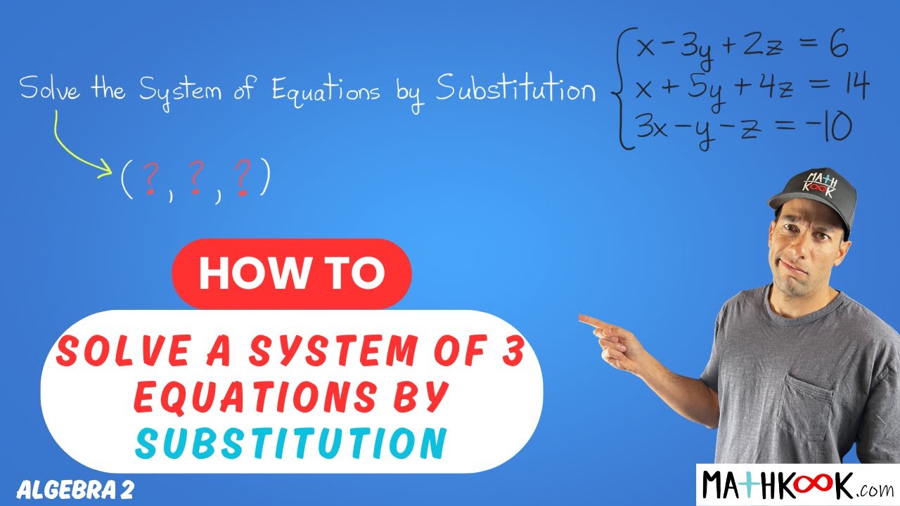 How to Solve a System of 3 Equations by Elimination - YouTube