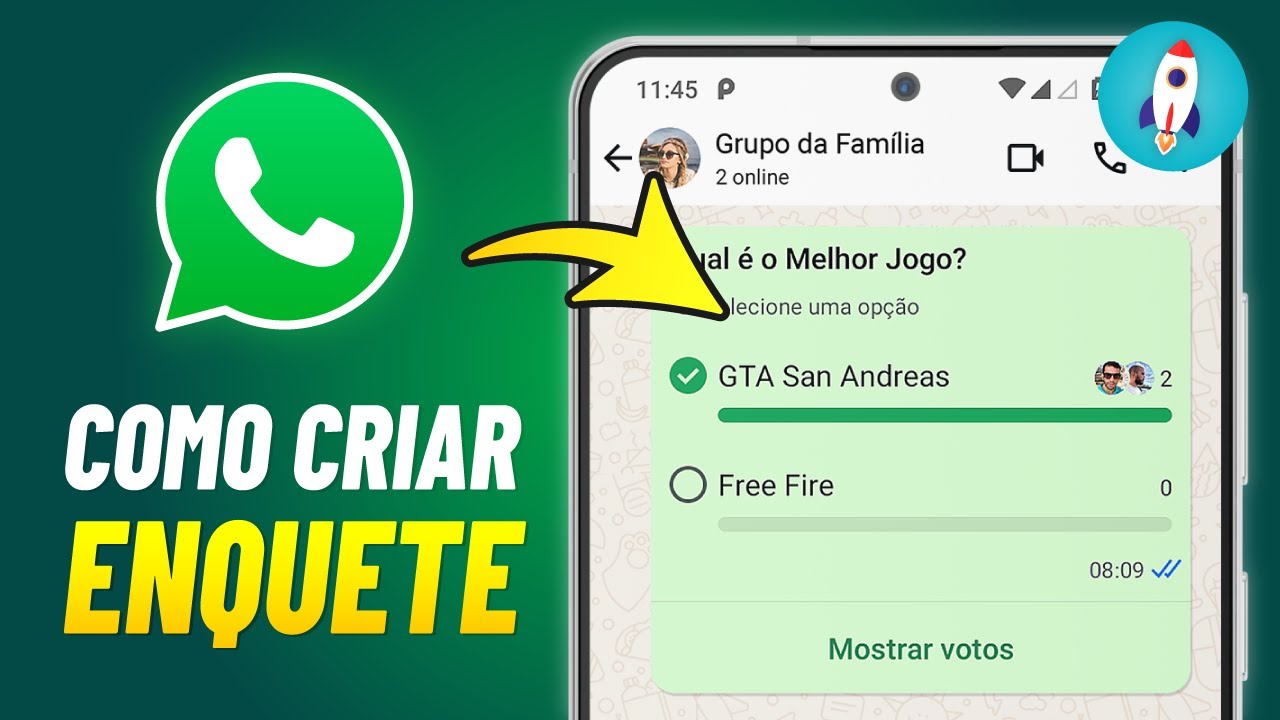 Como CRIAR UMA ENQUETE NO WhatsApp (2025) - Para Votação! - YouTube