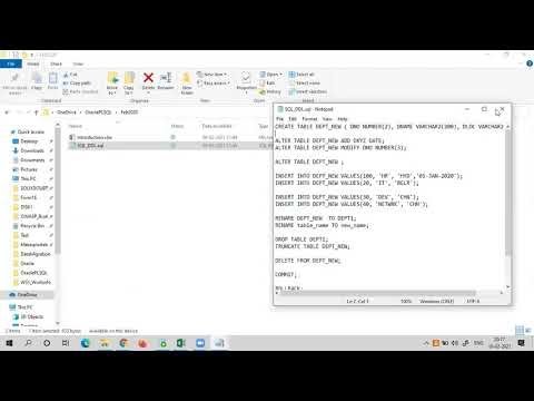 Learn and become a master in Oracle SQL and PL SQL In Telugu with Real ...