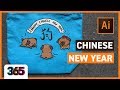 Chinese New Year Illustration | Illustrator CC Tutorial #47/365 Days of Creativity