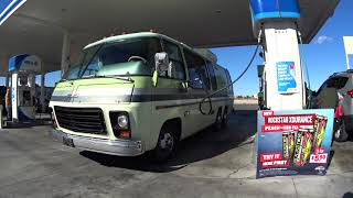 BABY BOOMER DREAM: Gassing up 1978 GMC Motorhome & adding Engine Coolant Antifreeze