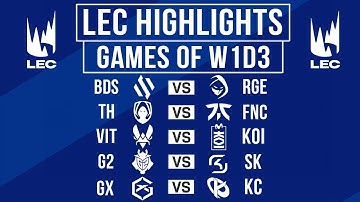 LEC Highlights ALL GAMES Week 1 Day 3 | LEC Winter 2025