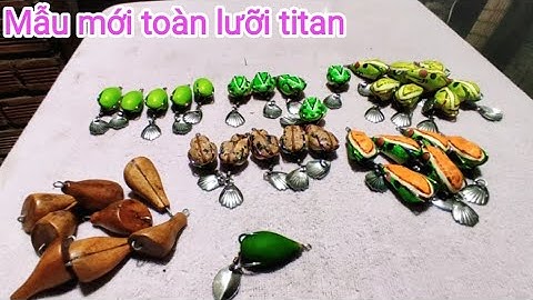 Nhái hơi câu cá lóc mẫu mới và tặng kèm phôi nhái lắc @Hữunghị tv