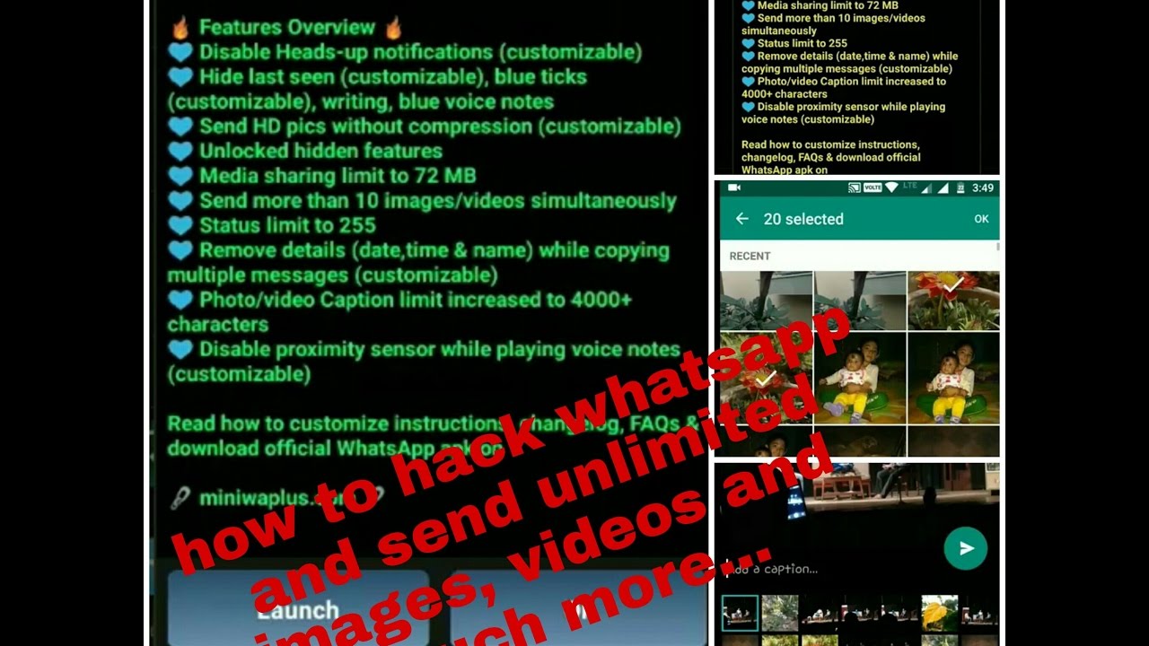 WHATSAPP MOD LUCYPATCHER NO LIMIT CUSTOM PATCH FOR US YouTube