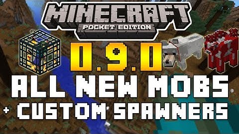 Minecraft Pocket Edition - 0.9.0 Update ALL NEW MOBS + CUSTOM SPAWNERS [MCPE 0.9.0]