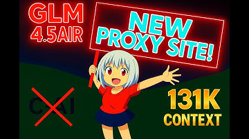 This RP Proxy Site is FREE Again?! GLM 4.5 Air + 131K Context! (BYE Character.AI & BYE DeepSeek)