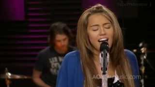 Miley Cyrus: The Climb - (AOL Music Sessions) - HQ +