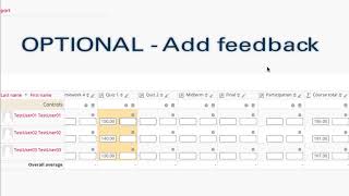 Moodle 3.2 - How to add grades