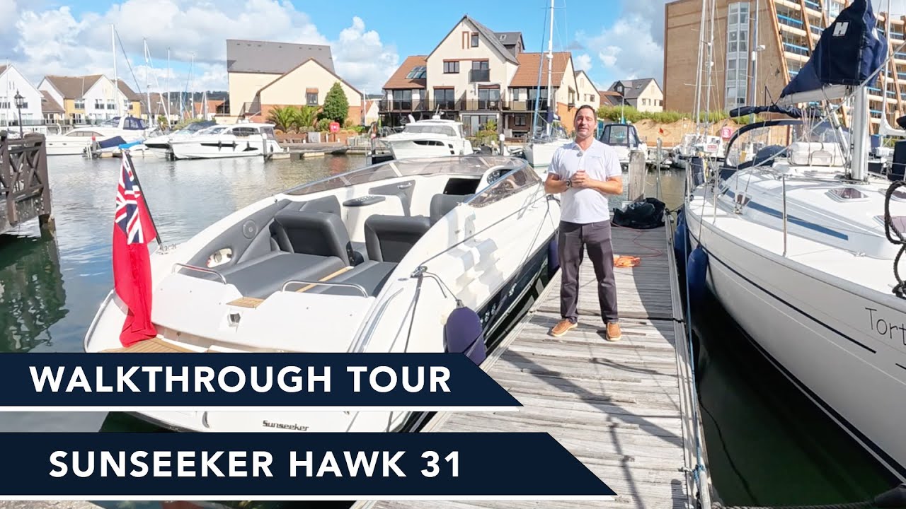Is this the best Sunseeker Sports Boat ever?! Hawk 31 - Totally upgraded, New Engines, New Interior!