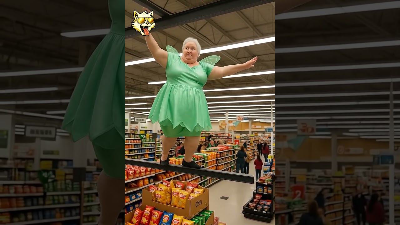When Grandma Thinks She’s a Fairy… 🧚 Chaos in Aisle 5!