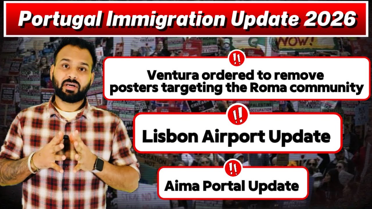 Breaking News Portugal: Chega Party de Posters Court ne Ban Kite | Airport Update | Aima Update 