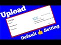 What Is Upload Defaults On Youtube | Youtube Upload Default Settings Hindi | Chinel Rang Karega