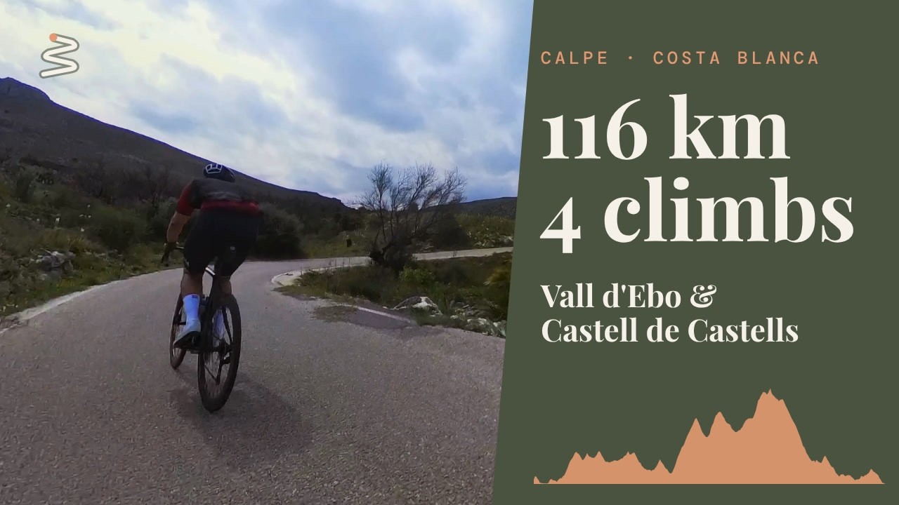 Cycling Calpe to Vall d'Ebo & Castell de Castells | 116 km, 4K
