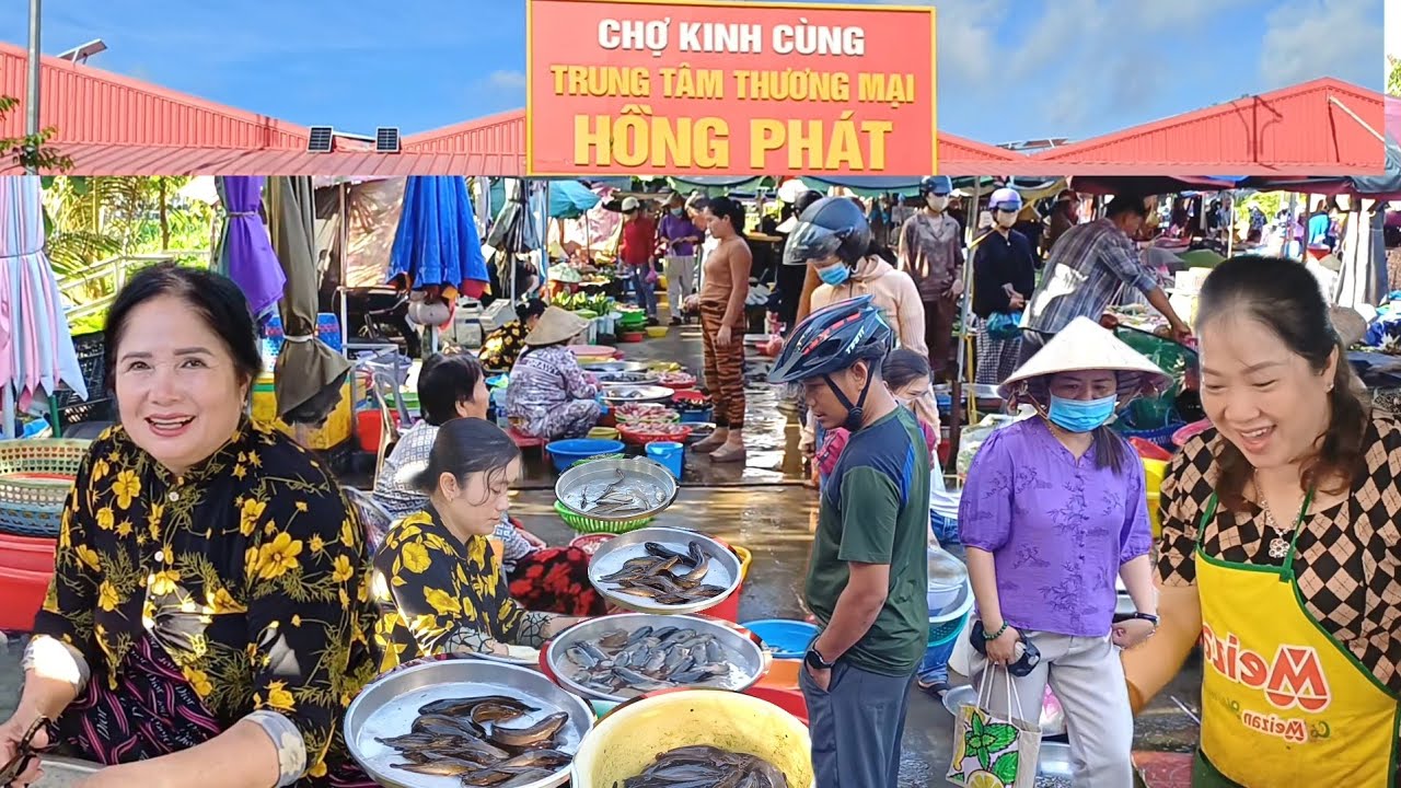 Mùa nước nổi Chợ Kinh Cùng -quá nhiều Rắn, Chuột, Cá Đồng giá cực rẻ