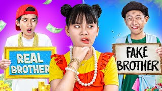 Real Vs Fake Brother! Who Is A Real Brother? | Baby Doll And Mike