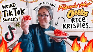 testing weird TikTok snacks... you NEED to try this.