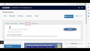 Finding Aids in ArchivesSpace at the University of Connecticut Archives & Special Collections