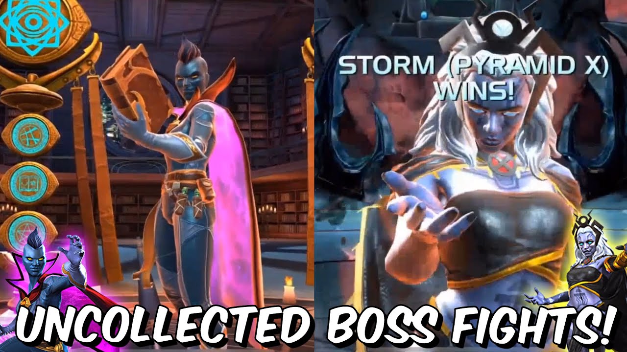 Storm (Pyramid X) & Sorcerer Supreme Uncollected Boss Fights! - Marvel Contest of Champions