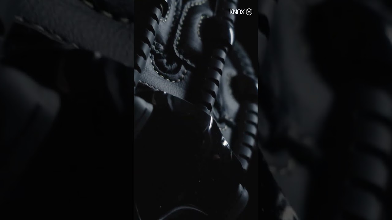 Knox Handroid Pod MK5 Kısa Korumalı Deri Motosiklet Eldiveni