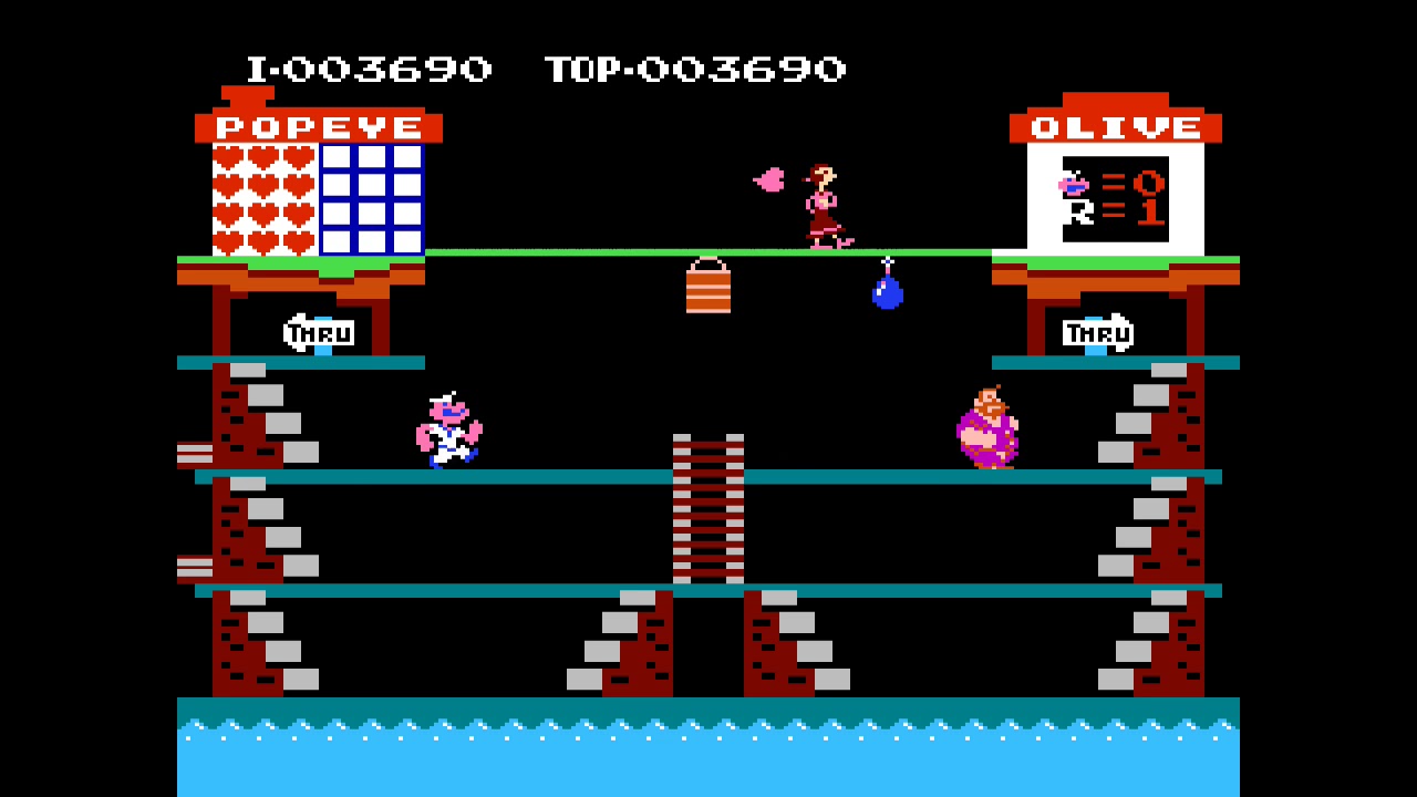 ほうれん草とる為のパンチ ポパイ ファミコン紹介 Youtube