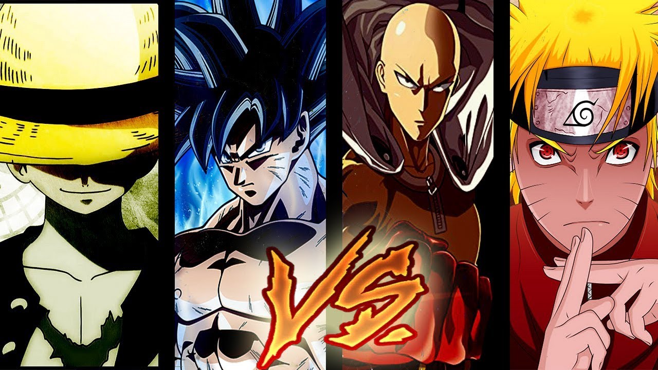 Batallas De Señores Luffy Vs Goku Vs Saitama Vs Naruto Srmecosst