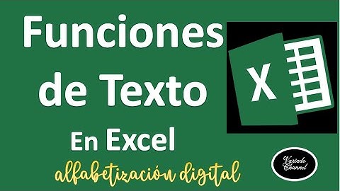 Función de Texto en Excel