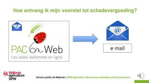 Presentatievideo van de module landbouwrampen van de toepassing Pac-on-Web