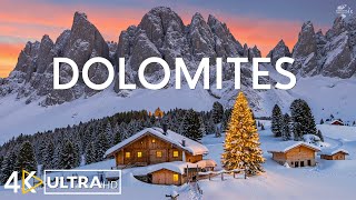 Dolomites Winter 4K ❄ Snowy Peaks, Alpine Villages & Majestic Winter Landscapes | Winter Wonderland screenshot 5
